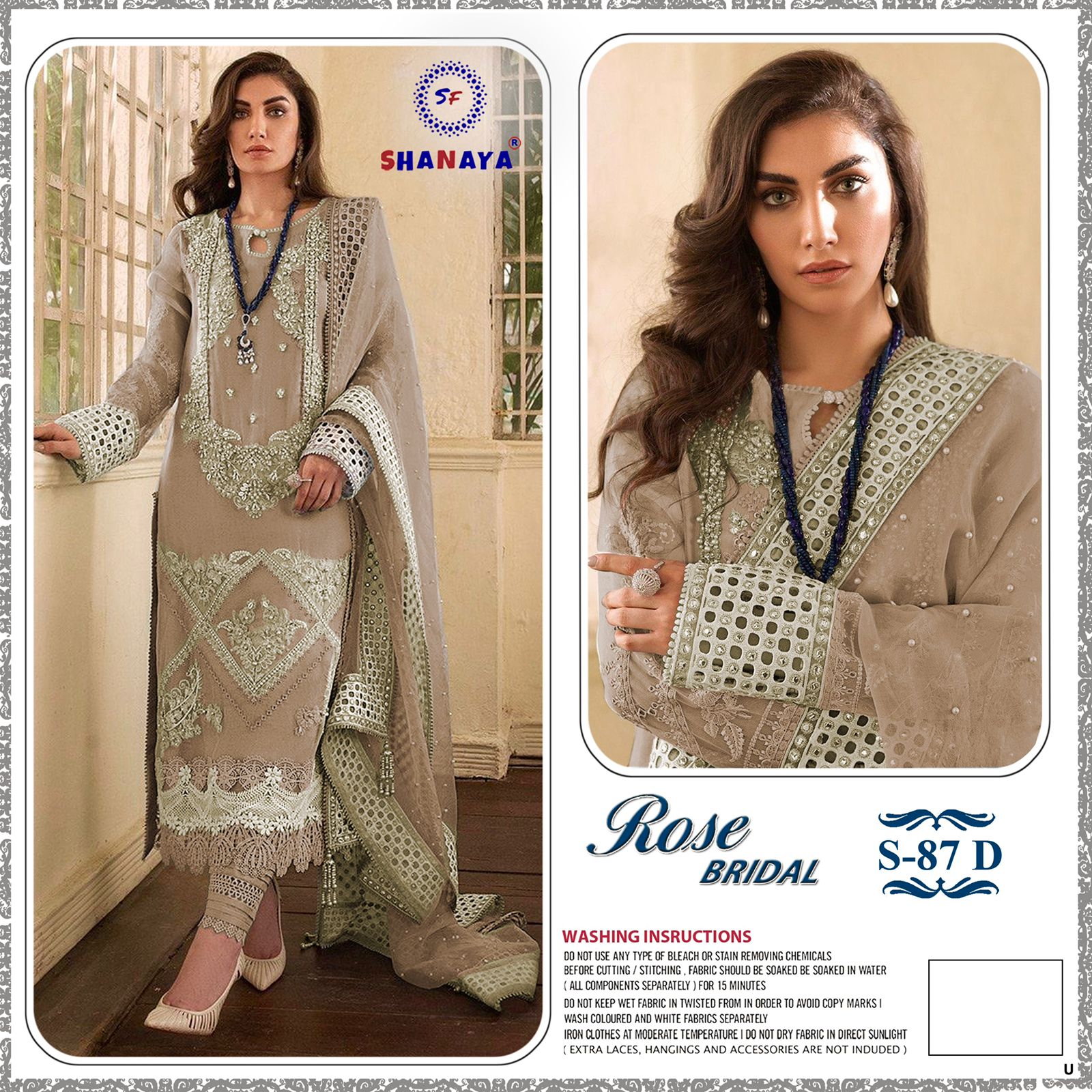 shanaya rose bridel  s 87 edition gerogette catchy look salwar suit catalog