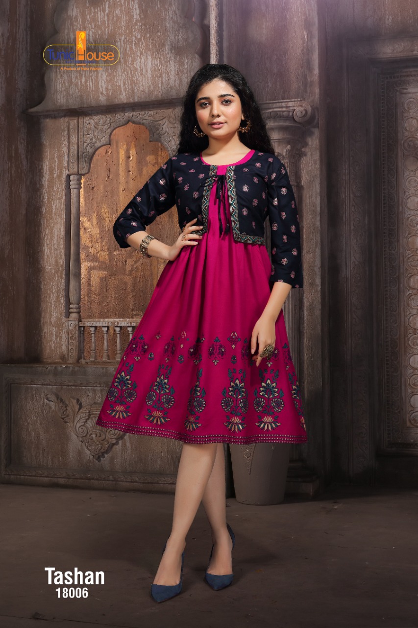 tunic house tashan rayon attrective look kurti catalog