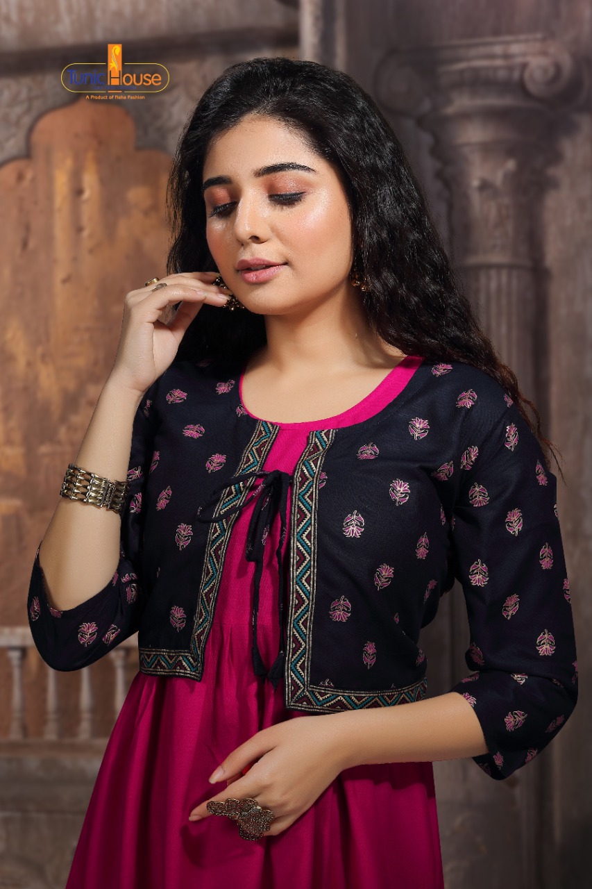 tunic house tashan rayon attrective look kurti catalog