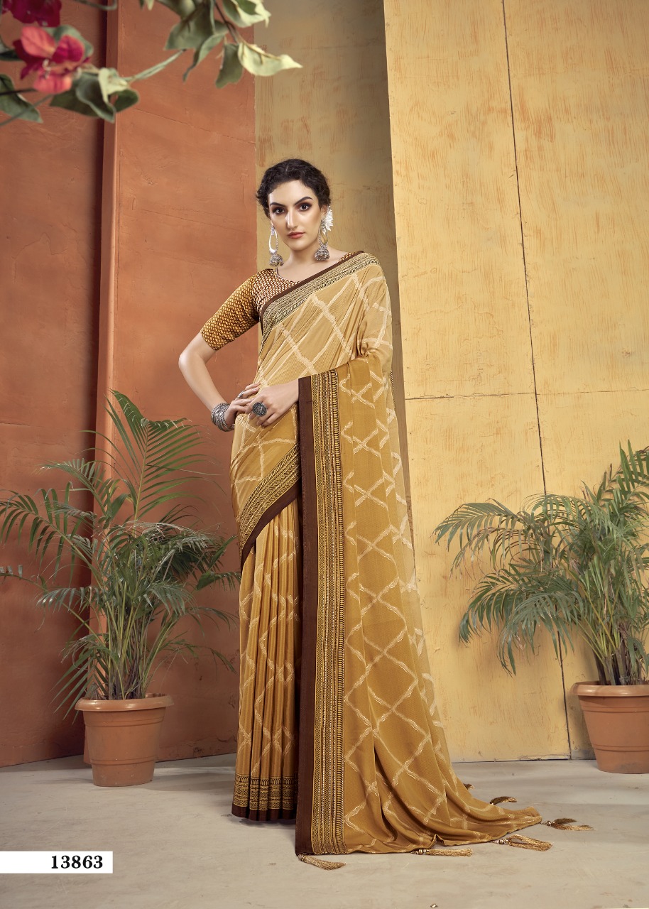 vallabhi print rajlaxmi silk graceful look saree catalog