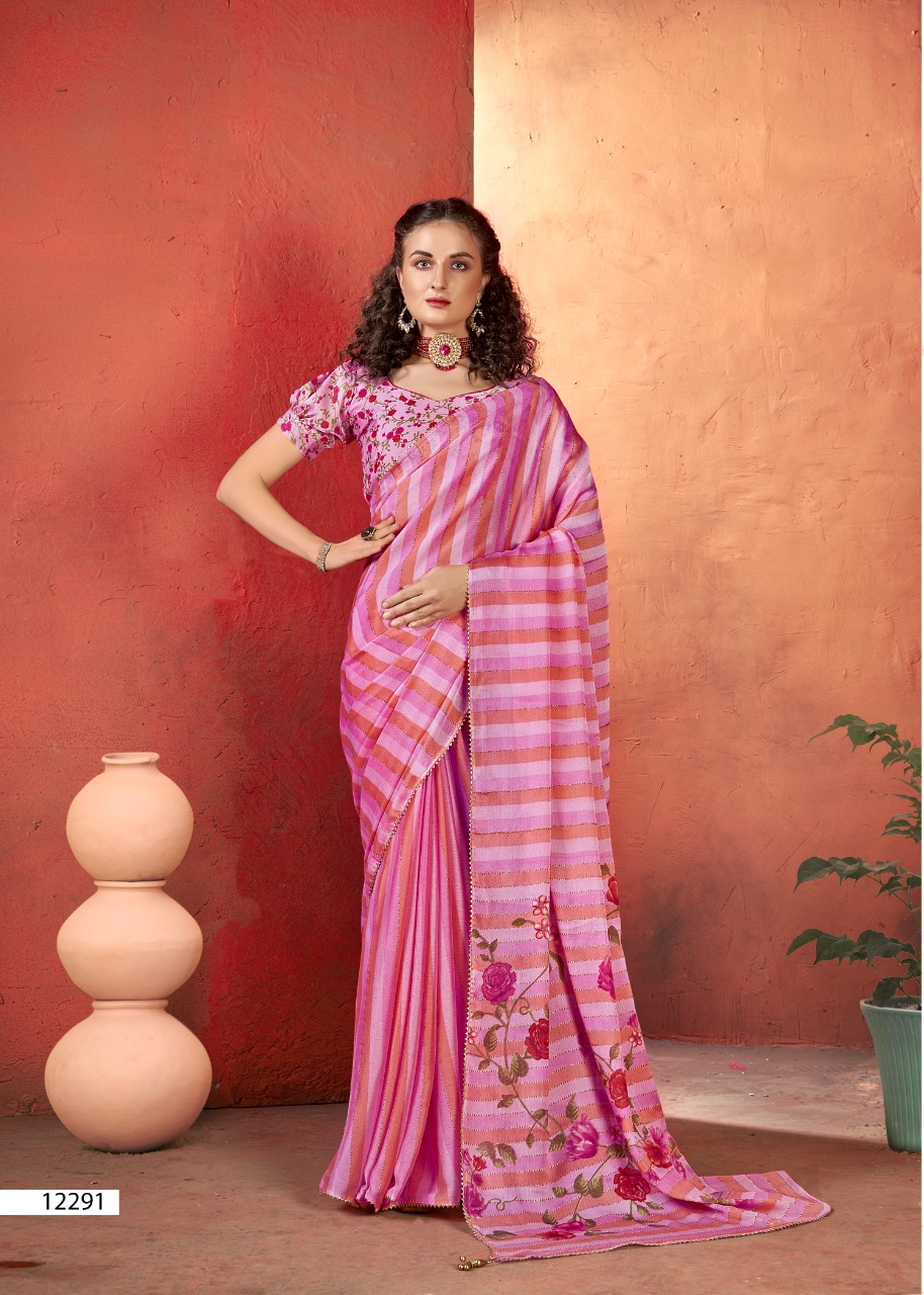 vallabhi print shandaar chiffon print astonishing saree catalog