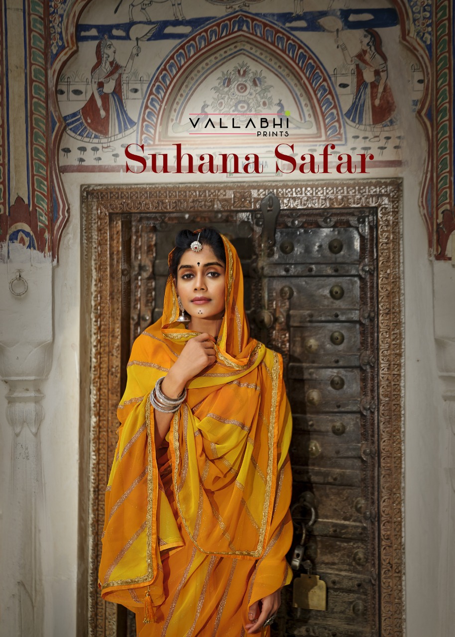 Vallabhi print suhana safar georgette regal look saree catalog