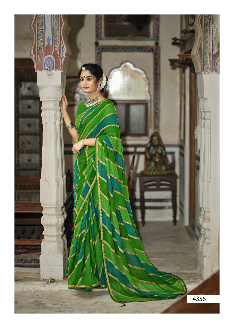 Vallabhi print suhana safar georgette regal look saree catalog