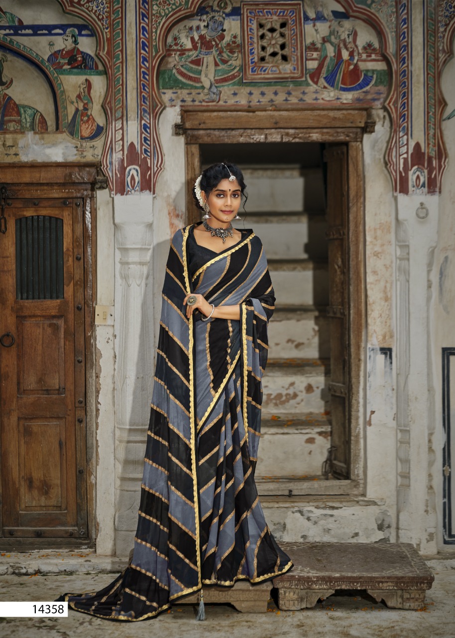 Vallabhi print suhana safar georgette regal look saree catalog