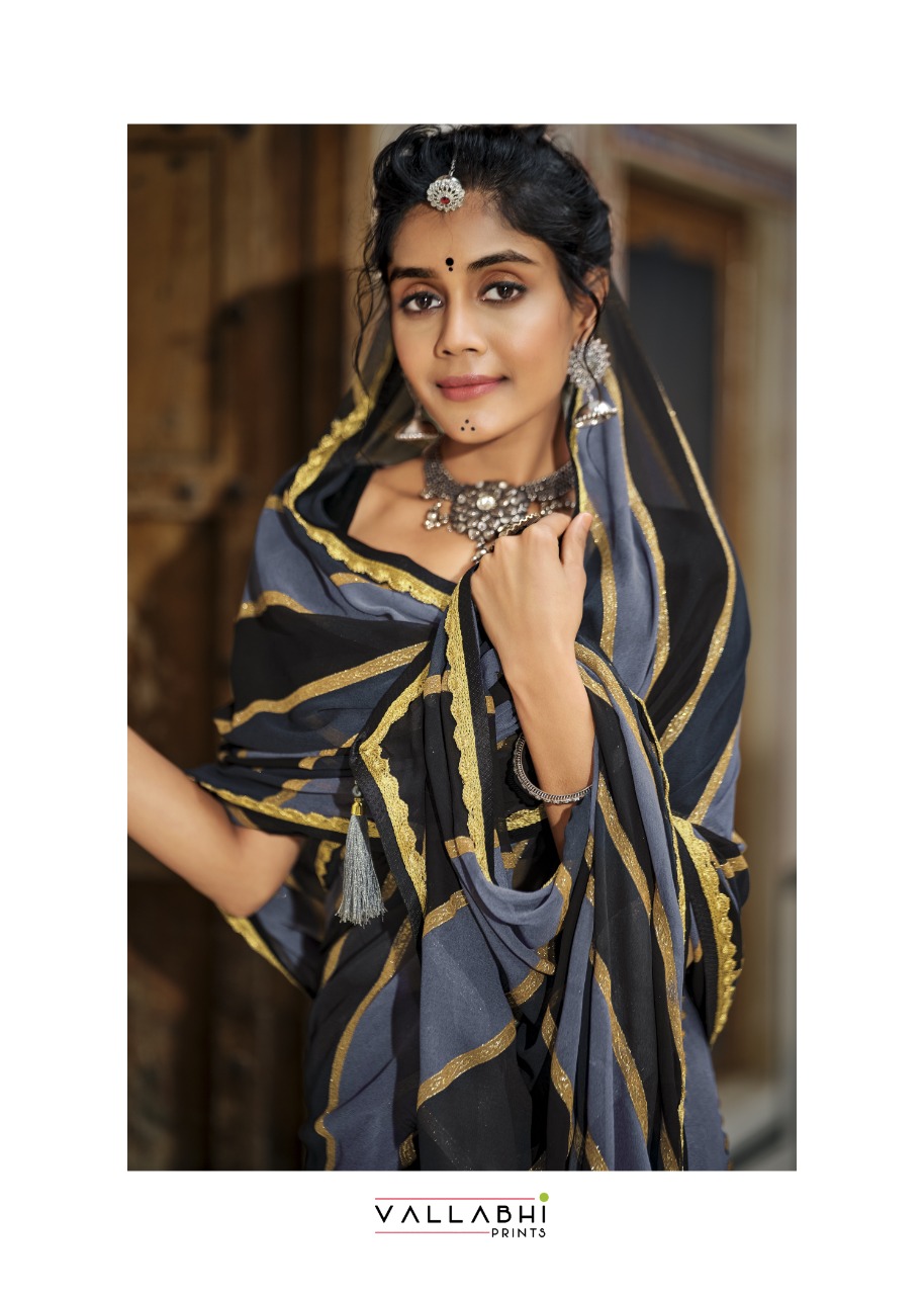 Vallabhi print suhana safar georgette regal look saree catalog