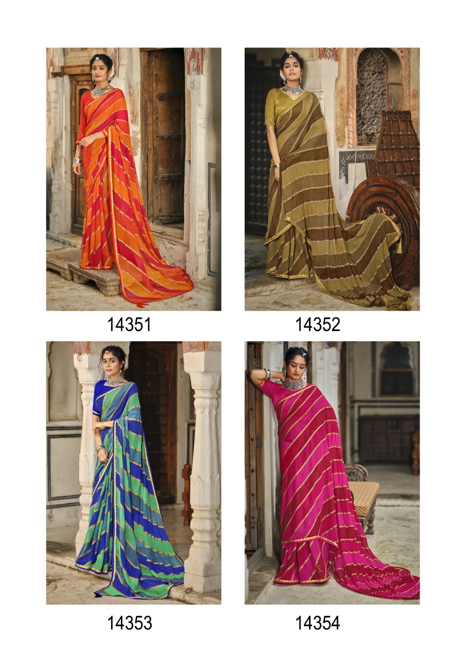 Vallabhi print suhana safar georgette regal look saree catalog