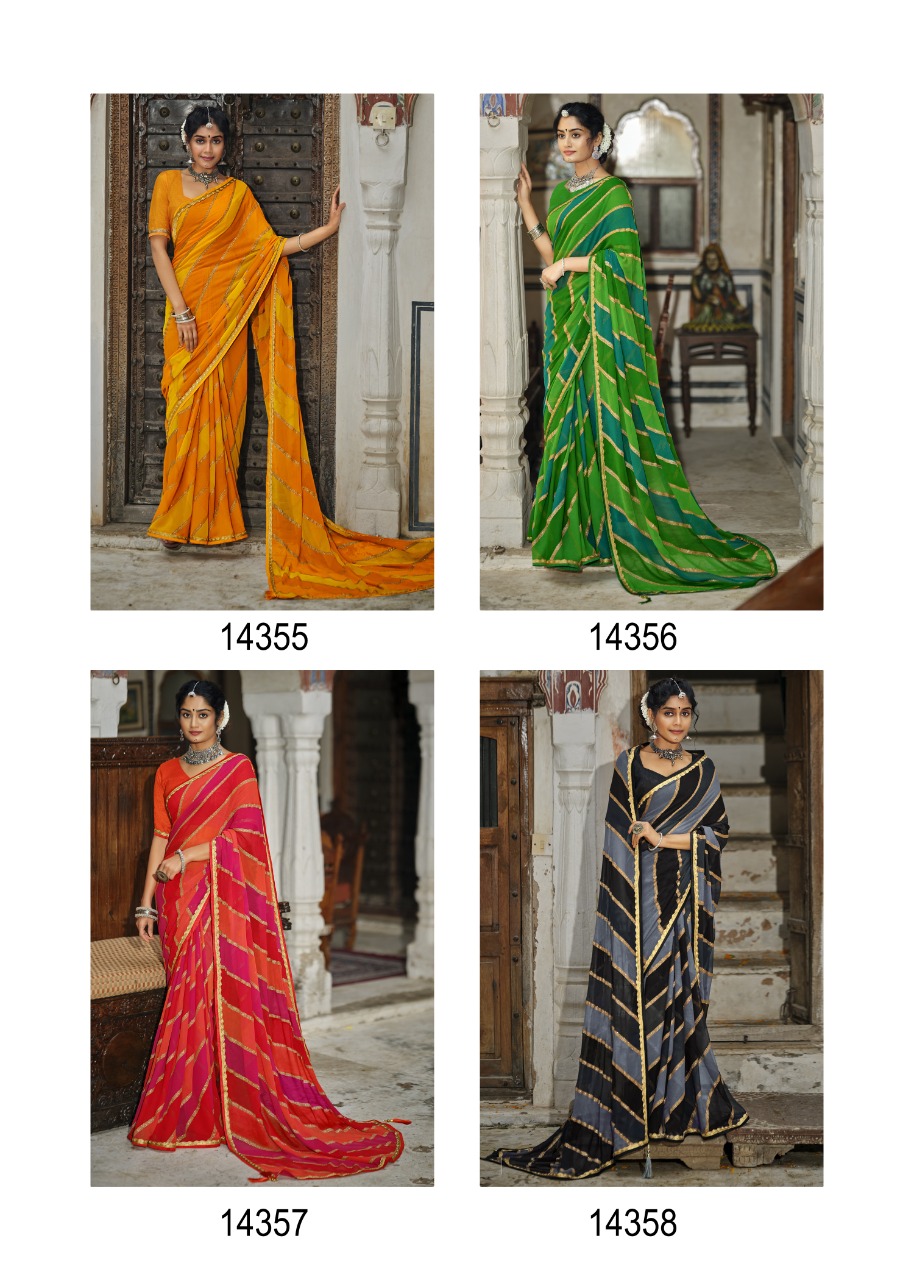 Vallabhi print suhana safar georgette regal look saree catalog