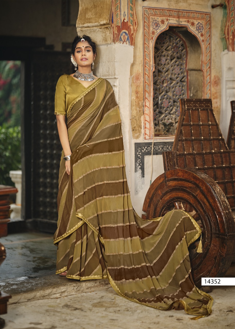 Vallabhi print suhana safar georgette regal look saree catalog