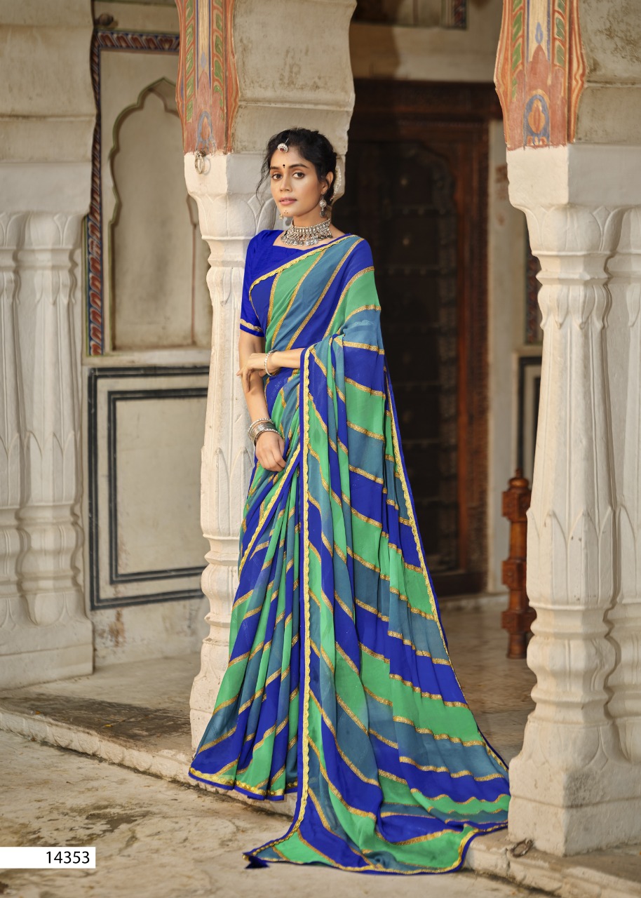 Vallabhi print suhana safar georgette regal look saree catalog