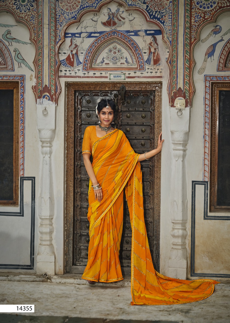 Vallabhi print suhana safar georgette regal look saree catalog