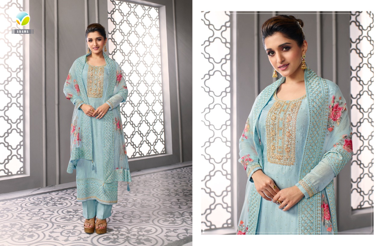 vinay fashion kaseesh infinity hitlit silk gorgeous look salwar suit catalog