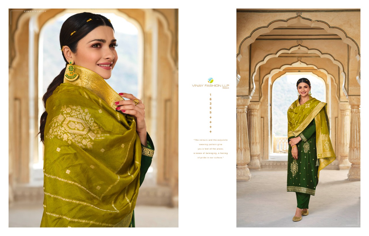 vinay fashion kaseesh zardosi 4 dola jaquard georgette regal look salwar suit catalog