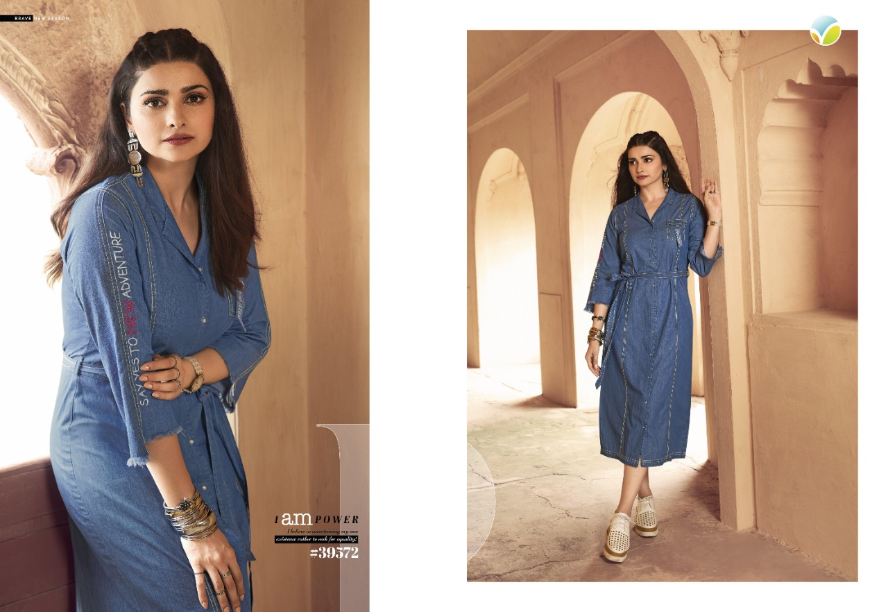 vinay fashion Tumbaa denim denim  regal look kurti catalog