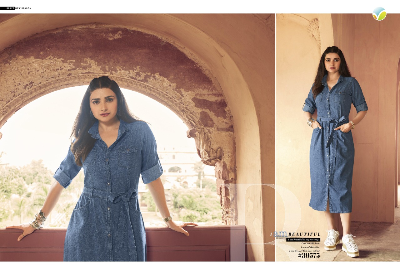 vinay fashion Tumbaa denim denim  regal look kurti catalog