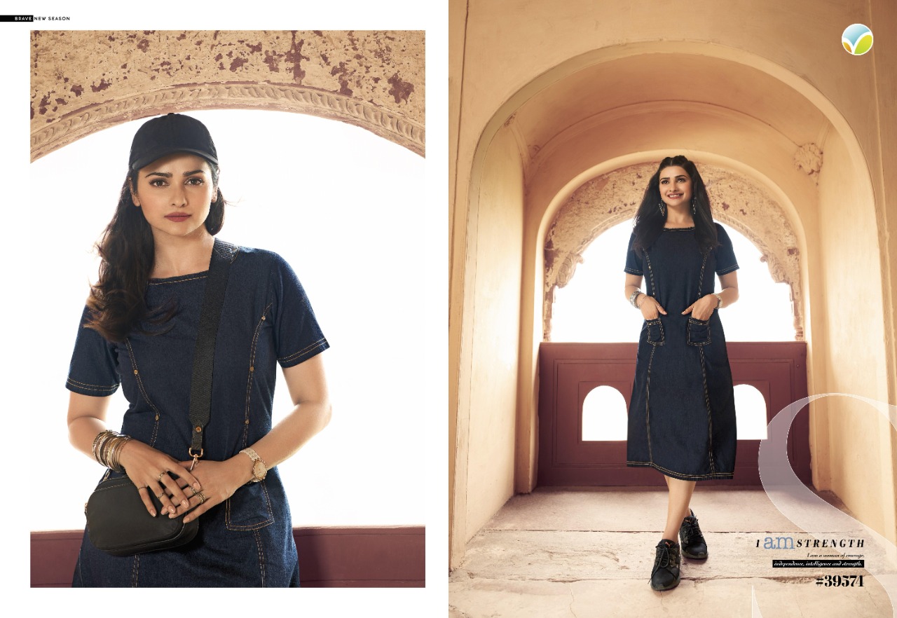 vinay fashion Tumbaa denim denim  regal look kurti catalog