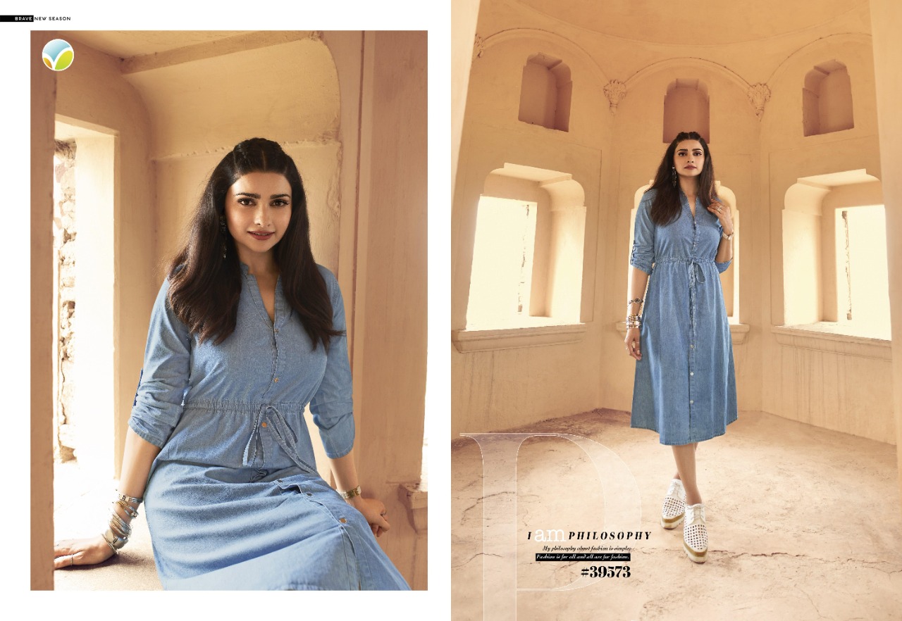 vinay fashion Tumbaa denim denim  regal look kurti catalog