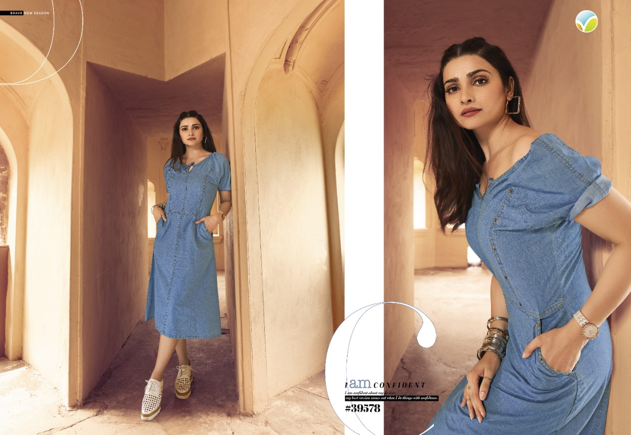 vinay fashion Tumbaa denim denim  regal look kurti catalog