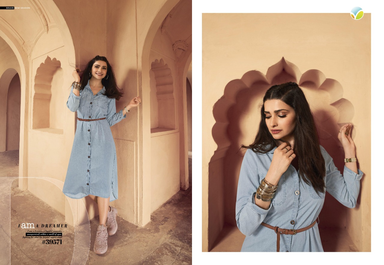 vinay fashion Tumbaa denim denim  regal look kurti catalog