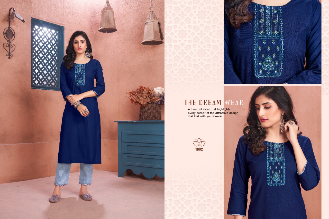 vitara fashion lotus 2 rayon catchy look kurti catalog