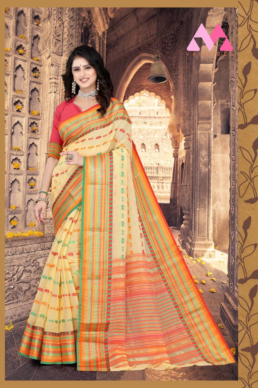 vivera international Kanaiya Sarees doriya cotton elegant saree catalog