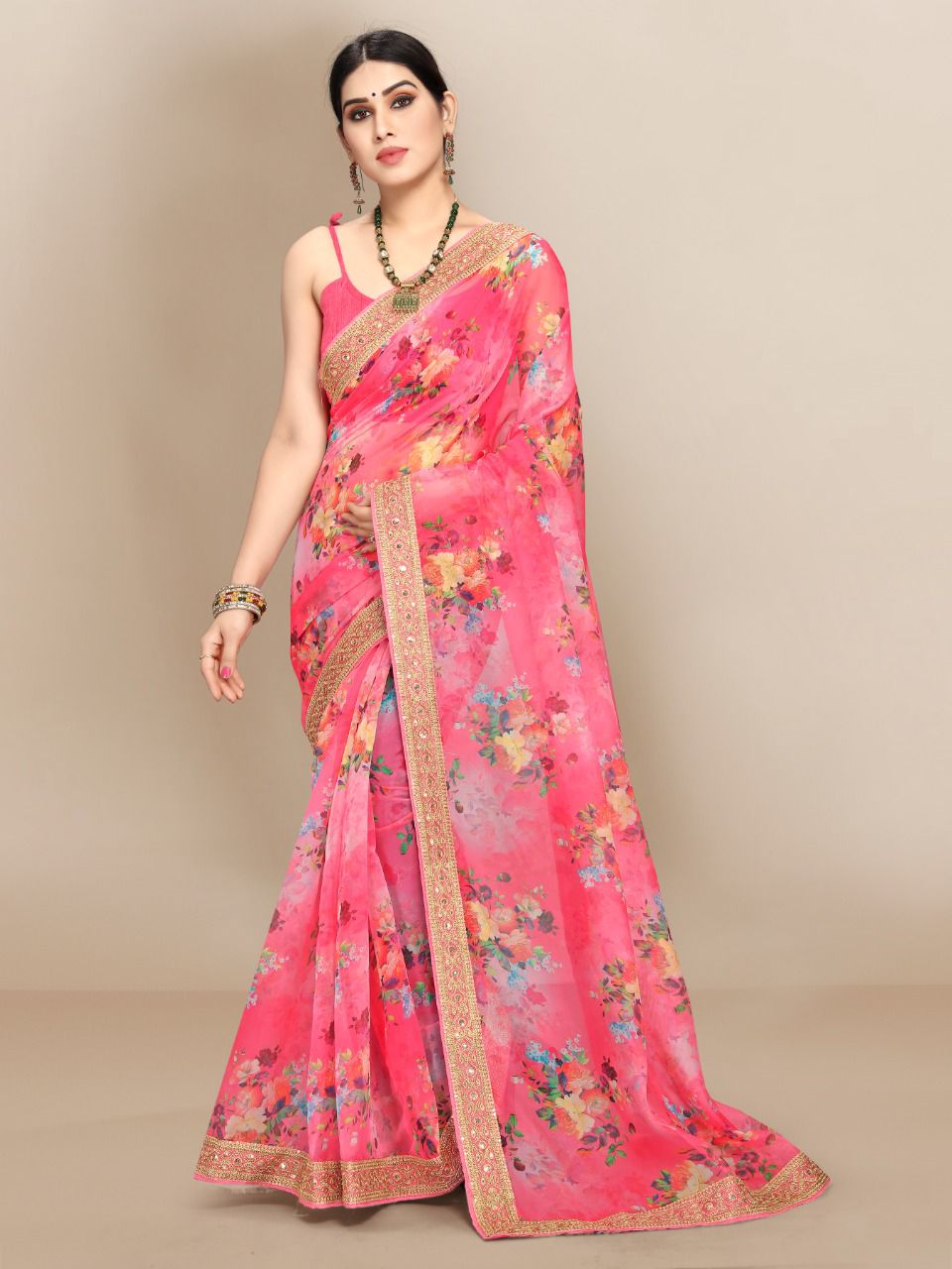 vivera international slyvie 5 organza attrective colours saree catalog