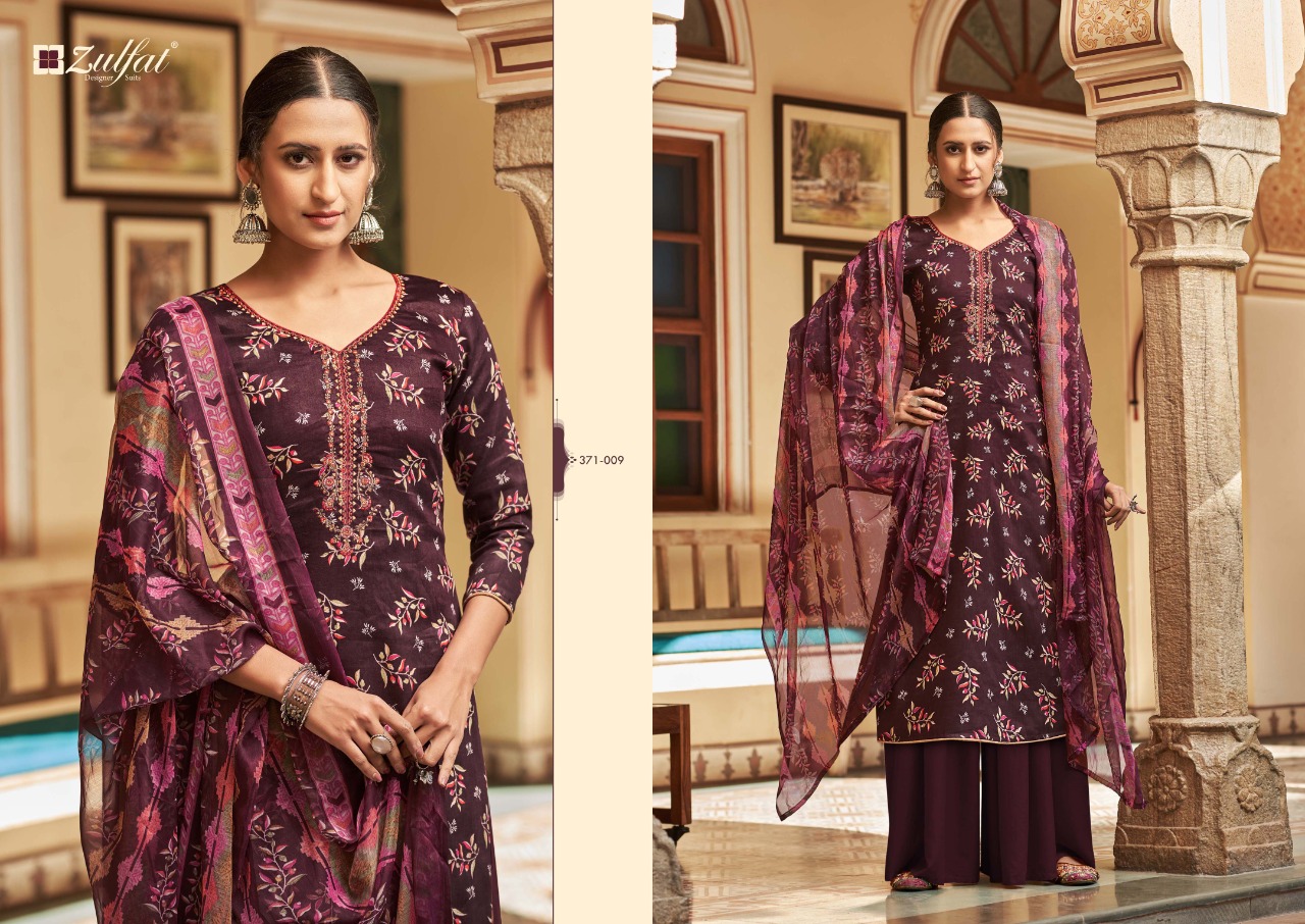 zulfat designer suit natasha jam cotton astonishing look salwar suit catalog