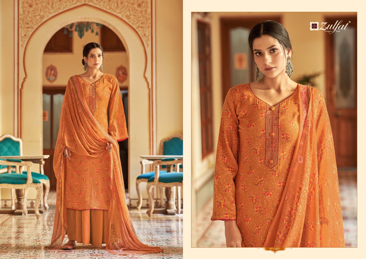 zulfat designer suit natasha jam cotton astonishing look salwar suit catalog