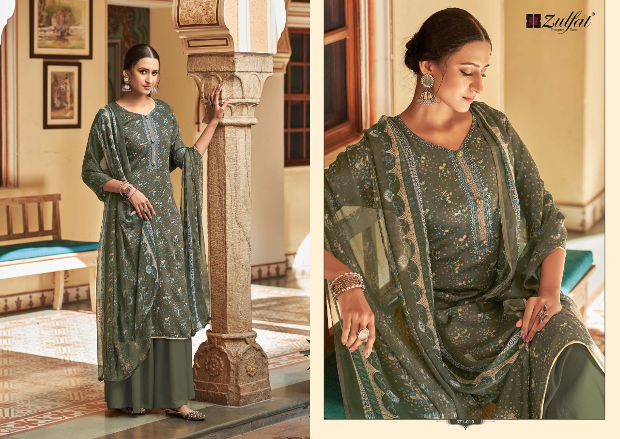 zulfat designer suit natasha jam cotton astonishing look salwar suit catalog