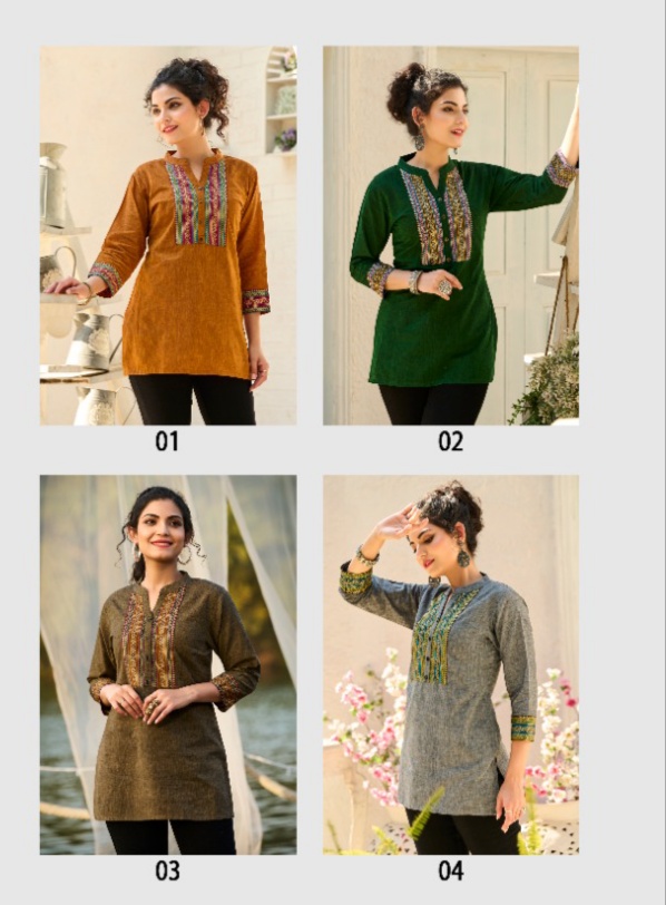 100 miles krisha cotton garceful look kurti catalog