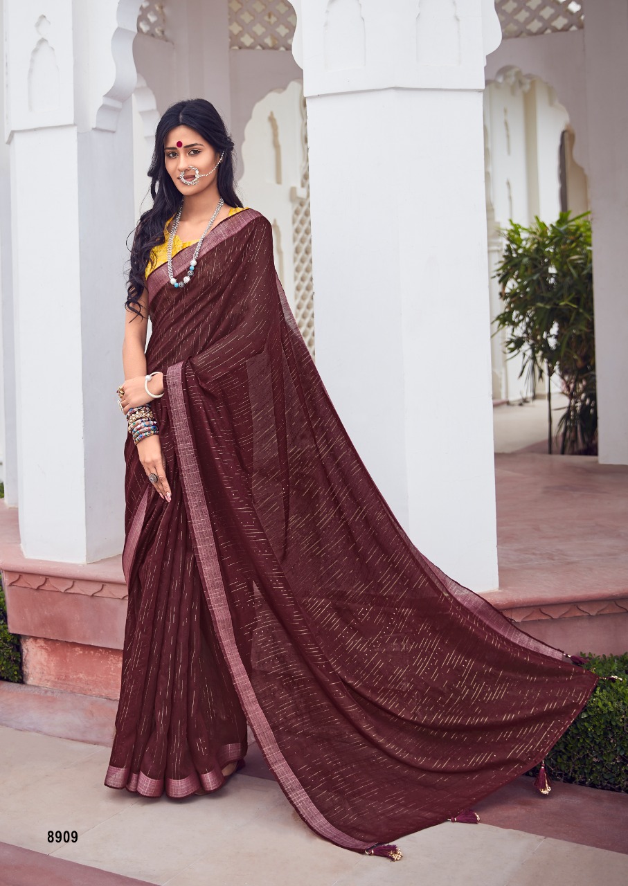 lt fashion shaze linen silk regal look saree catalog