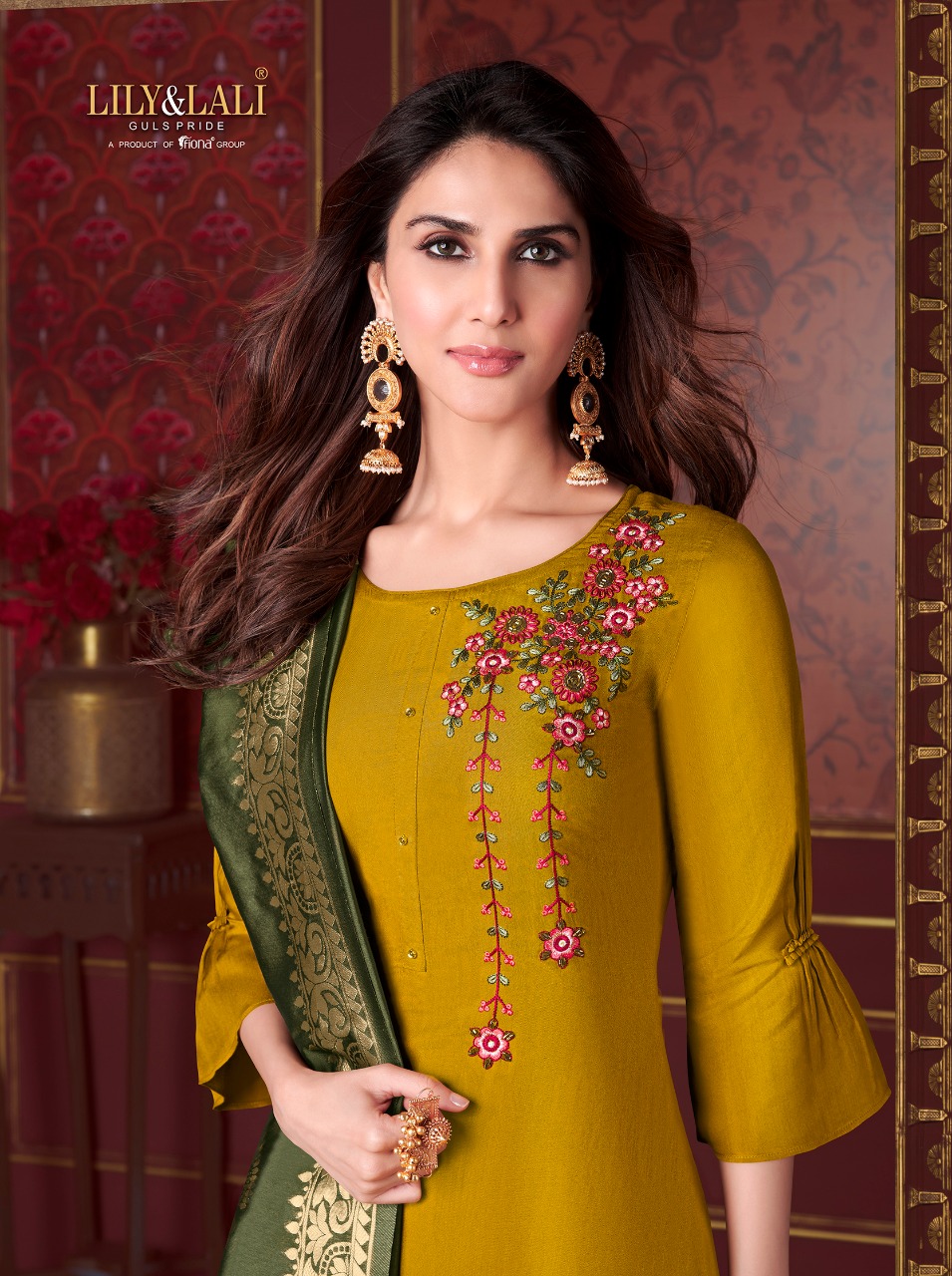 lily and lali modal new and modern style top with bottom and dupatta catalog