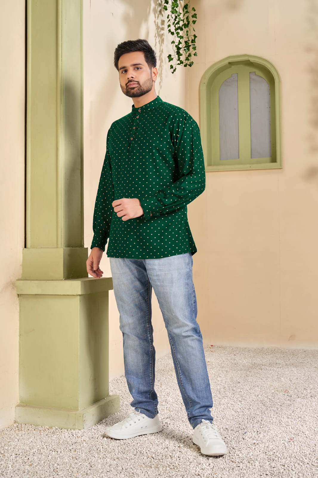 Banwery Fashion cherry rayon innovative look combo of Short Kurta with and Short Top catalog