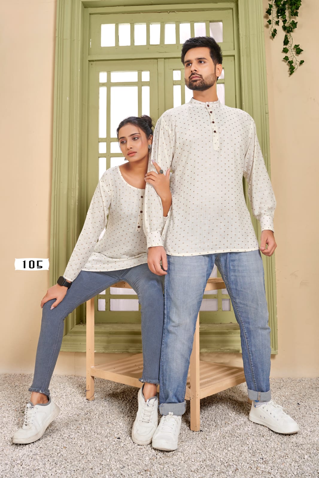 Banwery Fashion cherry rayon innovative look combo of Short Kurta with and Short Top catalog