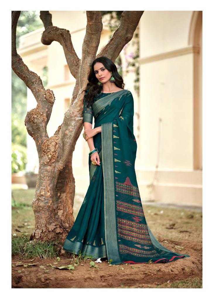 lt fashion pearl linen cotton exclusive print saree catalog