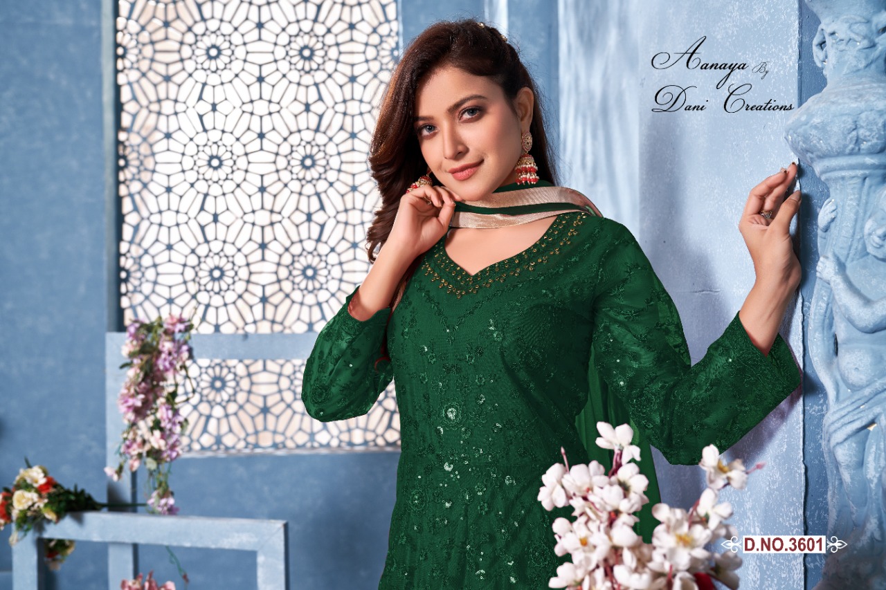 dani aanaya 3600 series  vol 136 net elegant look salwar suit catalog