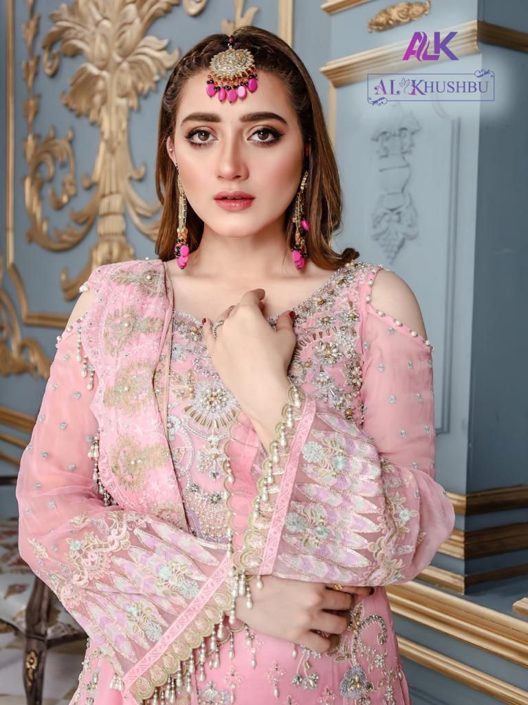 al khushbu 2018 georgette catchy look salwar suit Single