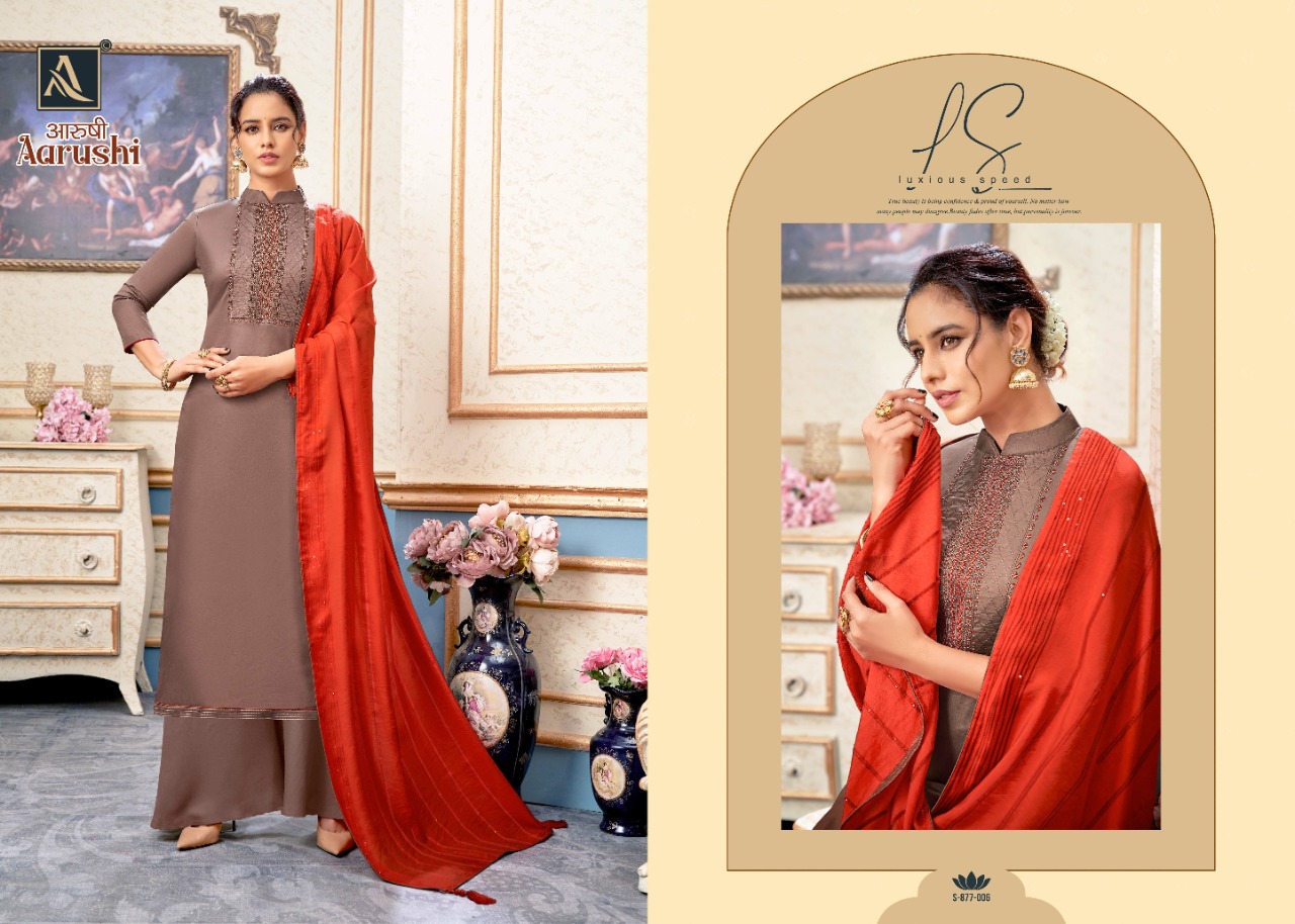 alok suit aarushi cotton attractive salwar suit catalog