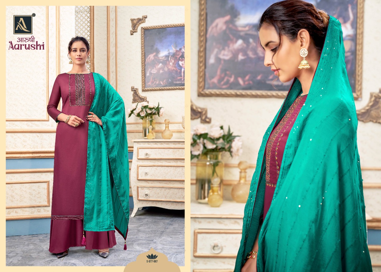 alok suit aarushi cotton attractive salwar suit catalog