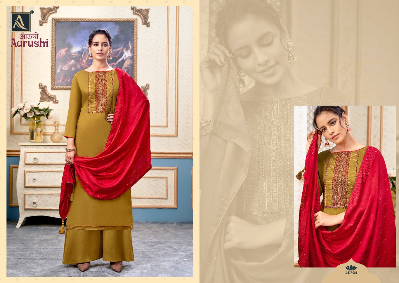 alok suit aarushi cotton attractive salwar suit catalog