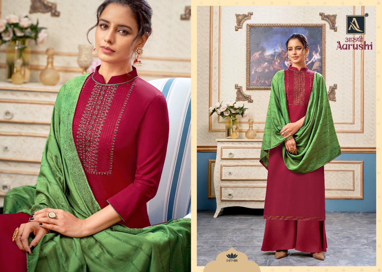 alok suit aarushi cotton attractive salwar suit catalog