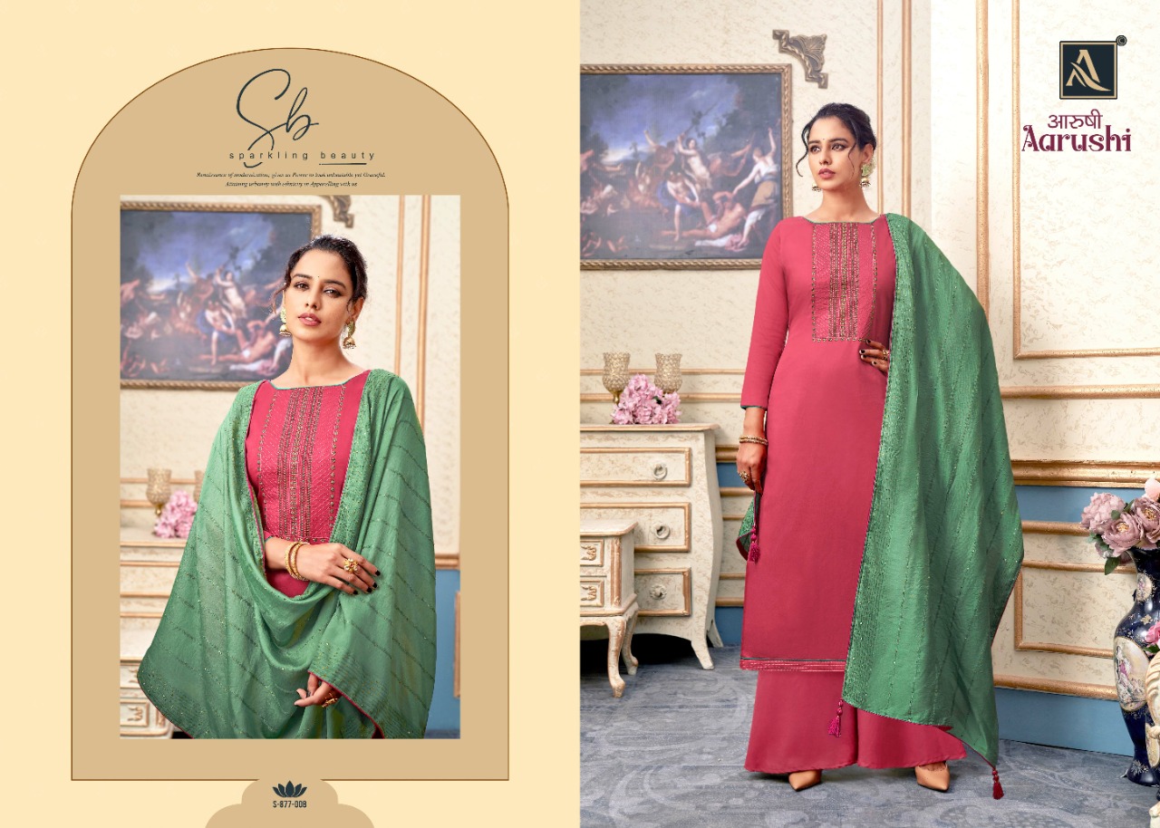 alok suit aarushi cotton attractive salwar suit catalog