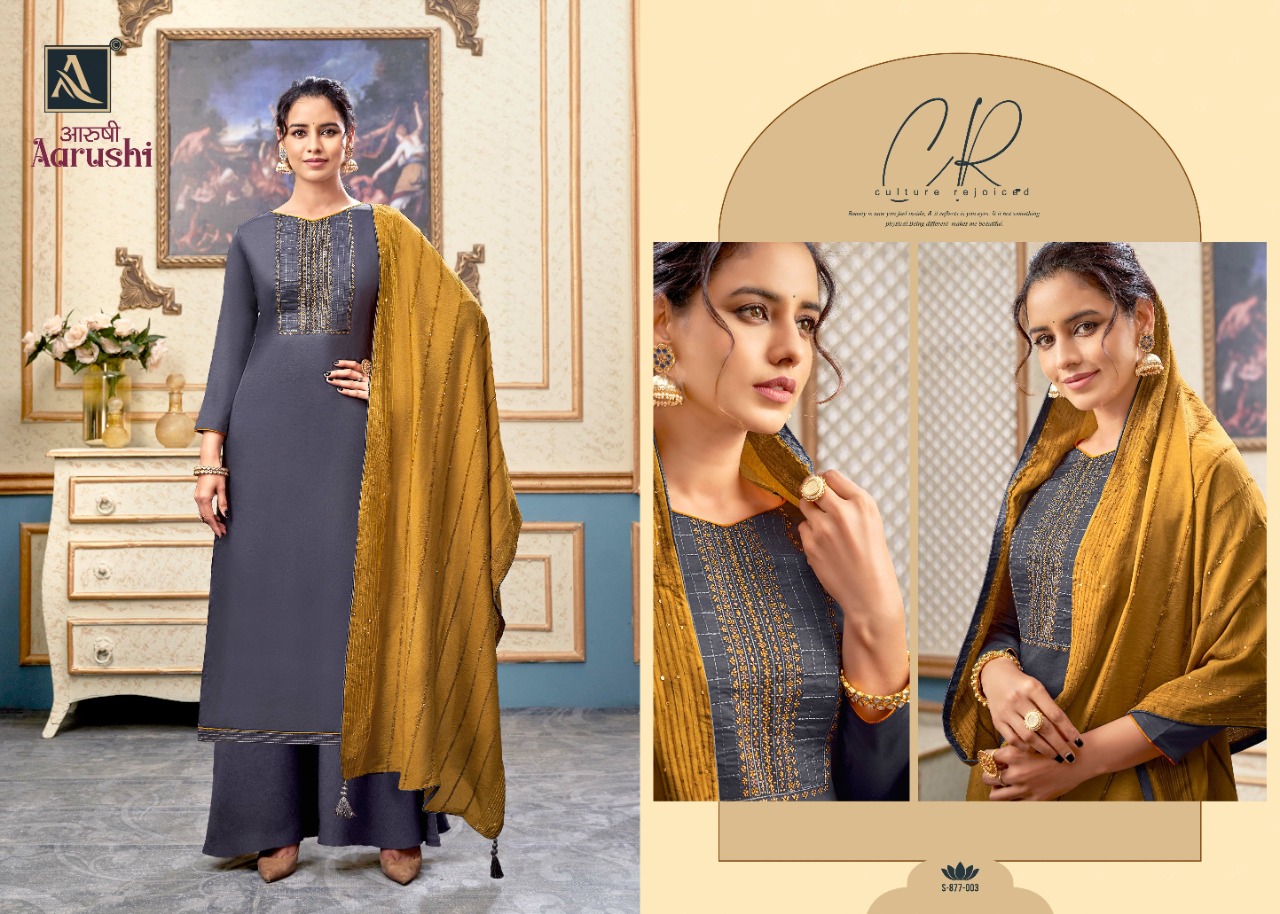 alok suit aarushi cotton attractive salwar suit catalog