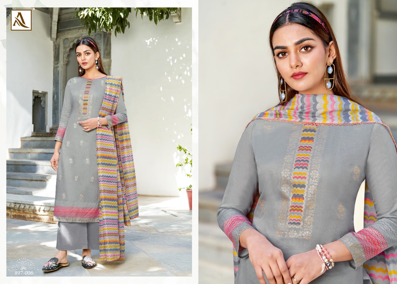 alok suit golden girl jam cotton elegant look salwar suit catalog