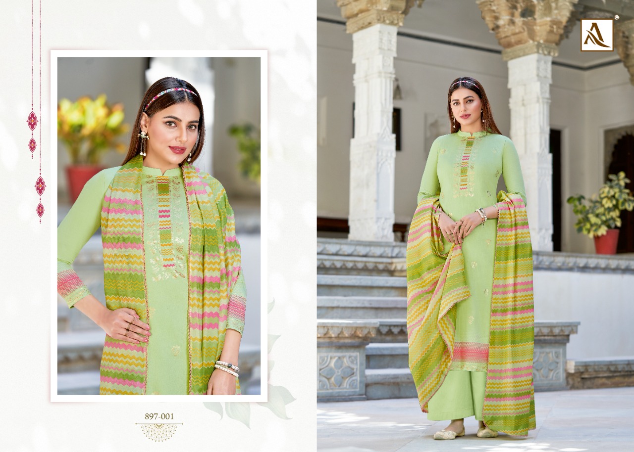 alok suit golden girl jam cotton elegant look salwar suit catalog