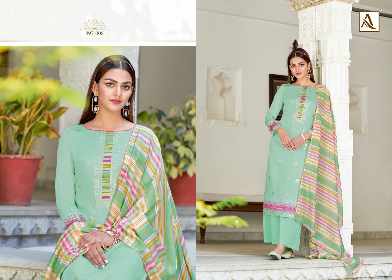 alok suit golden girl jam cotton elegant look salwar suit catalog