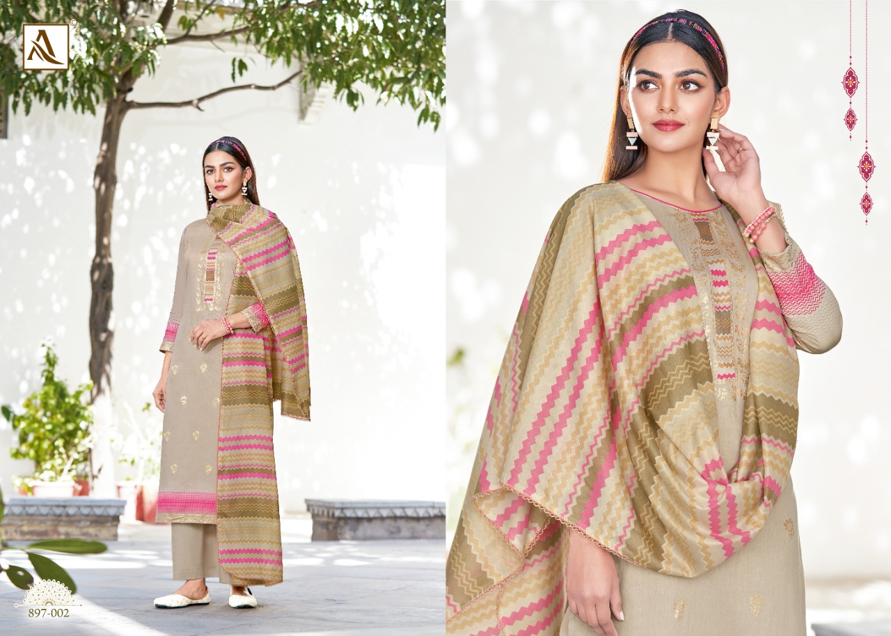 alok suit golden girl jam cotton elegant look salwar suit catalog