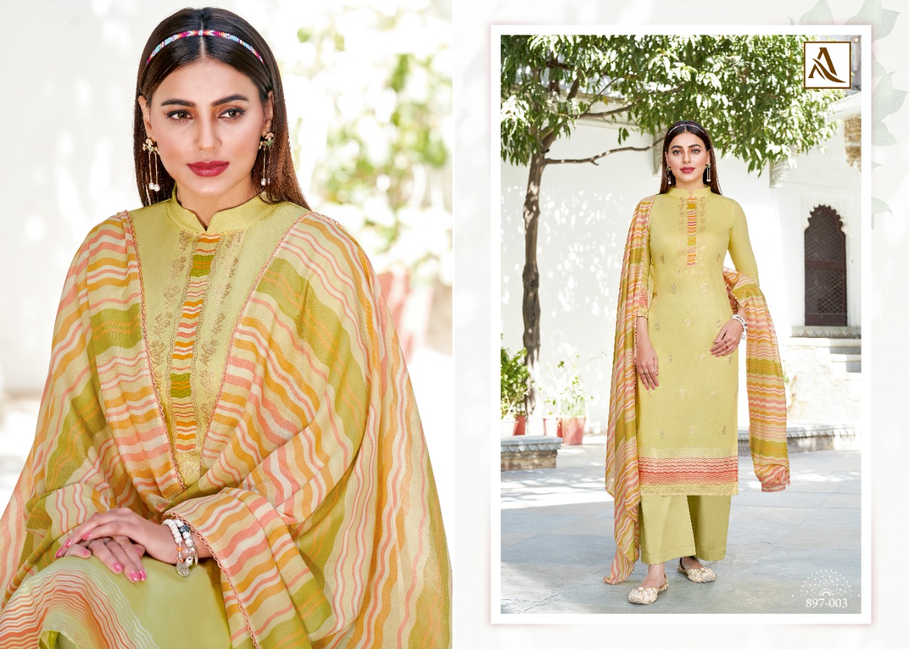 alok suit golden girl jam cotton elegant look salwar suit catalog