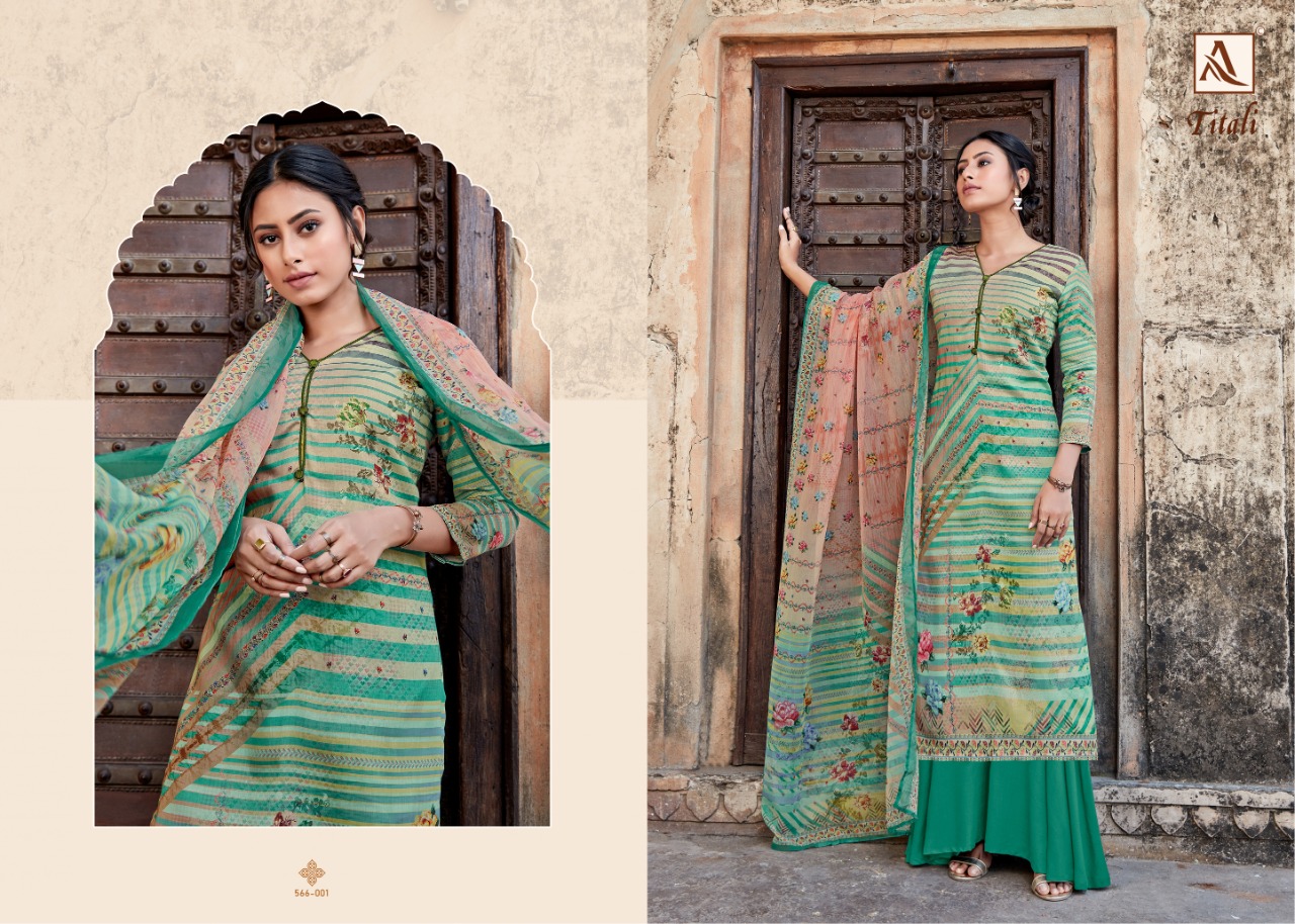 alok suit titali satin elegant salwar suit catalog