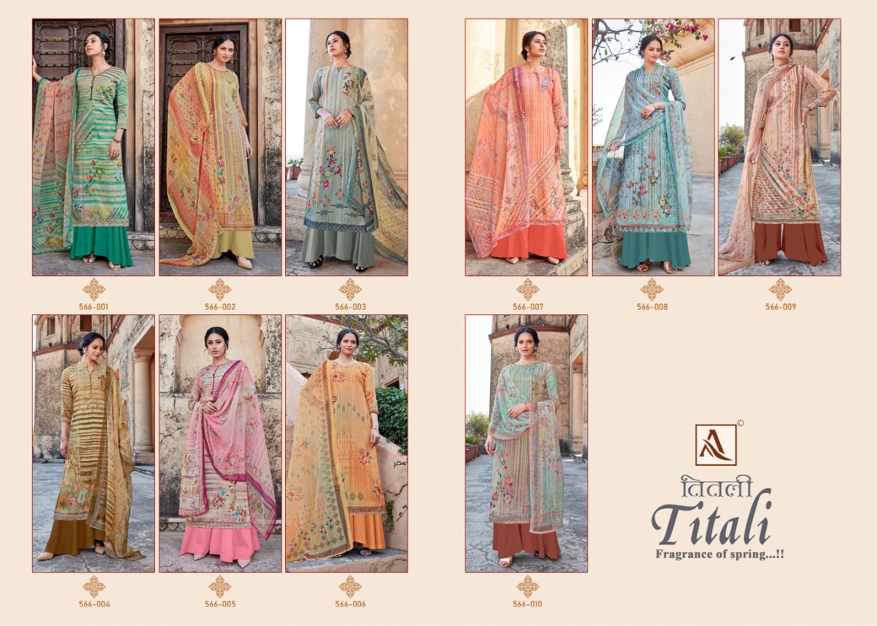 alok suit titali satin elegant salwar suit catalog