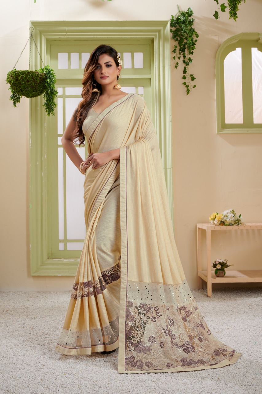 amoha trenza d no 177 Imported Lycra western look saree